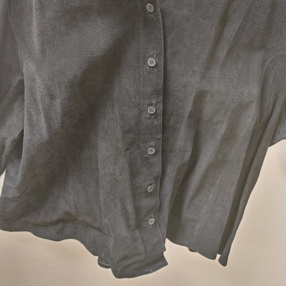 JESSICA HOLBROOK GENUINE LEATHER SHIRT - Picture 3 of 7